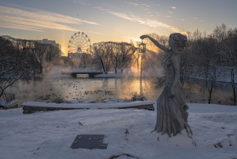 Солнечное утро в паркеphoto preview