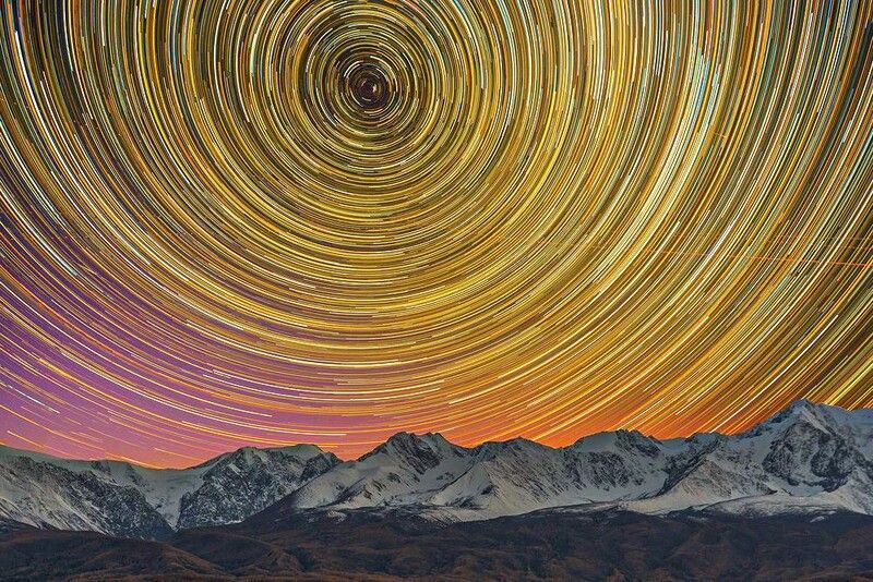 алтай, звезды, горы, движение звезд, ночь Алтайские звездыphoto preview