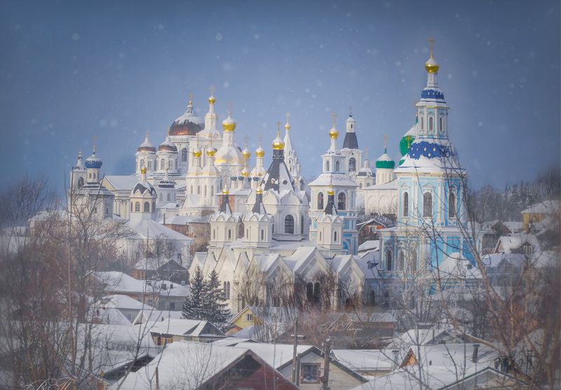 церкви колокольни снег Зимний городphoto preview