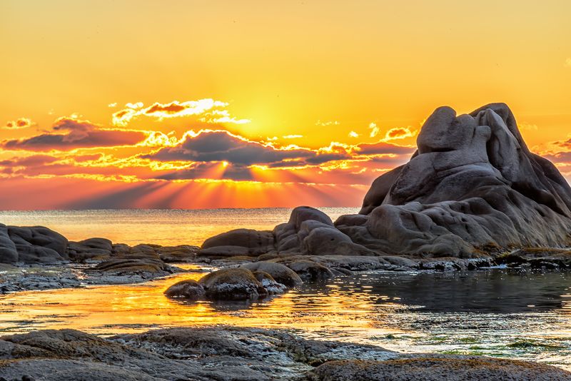 Приморье, Японское море, Россия Рассвет на море фото превью