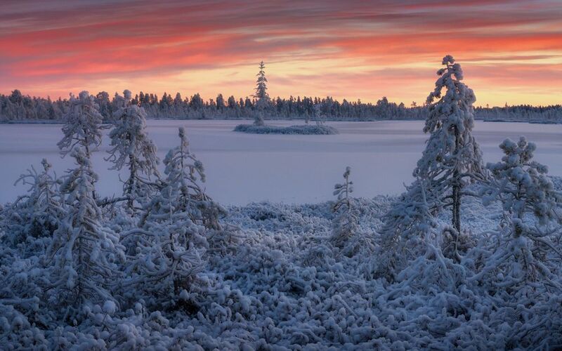 Карельские краски заката фото превью