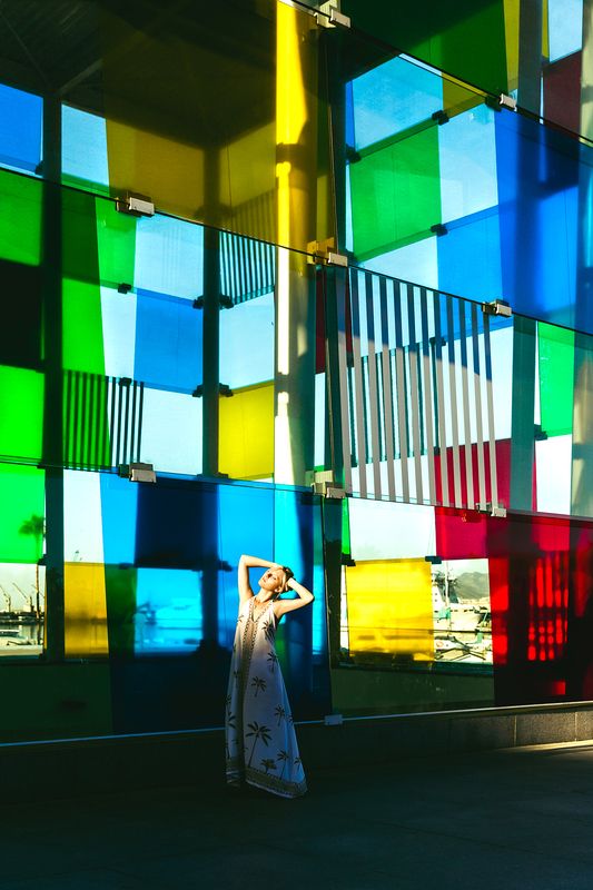 woman, portrait, fashion, beauty, outdoors Kaleidoscope фото превью