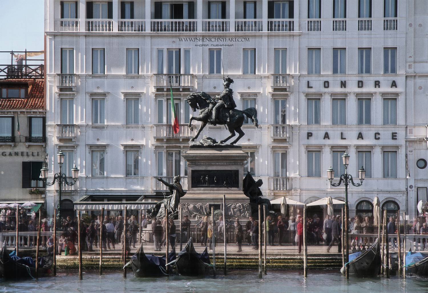 Оживлённый полдень на Гранд-Канале. Автор: Пшеничный Андрей венеция, италия, история, памятник виктору эммануилу ii, гранд-канал, городской пейзаж, архитектура, скульптура, Пшеничный Андрей