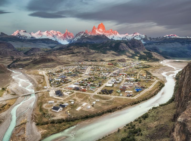 патагония, аргентина, patagonia, el chalton Утро в El Chaltonphoto preview