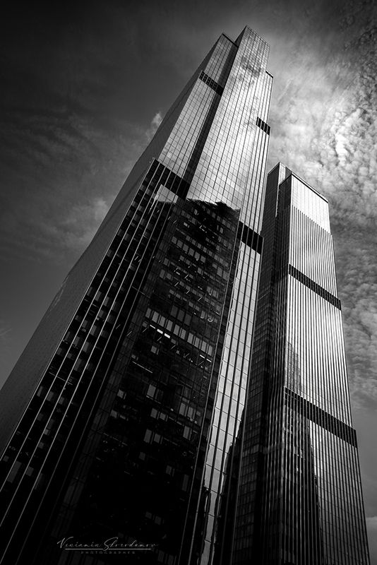 москва, москва-сити, архитектура, ч/б, vensk Высотки Москва-Ситиphoto preview