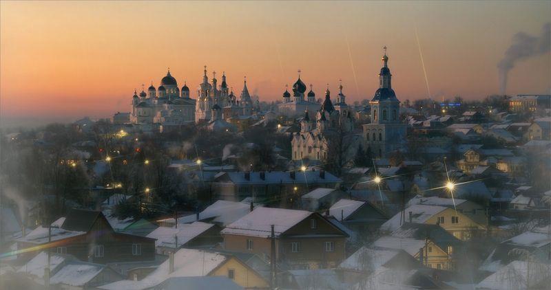 арзамас храмы декабрь зима вечер Однажды вечеромphoto preview