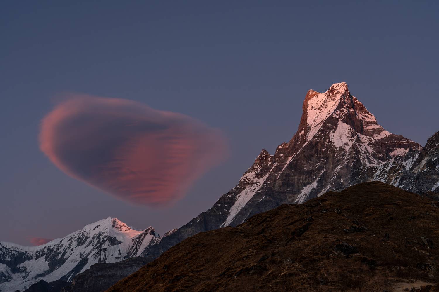 мачапучаре, гора, непал, гималаи, fishtail, рыбий хвост, nepal, mountain, himalaya, горы, Баландин Дмитрий