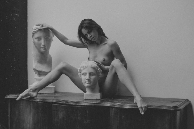 чб, b&w, blackandwhite, ню, girl, девушка, nude, art, beautiful Sirenaphoto preview