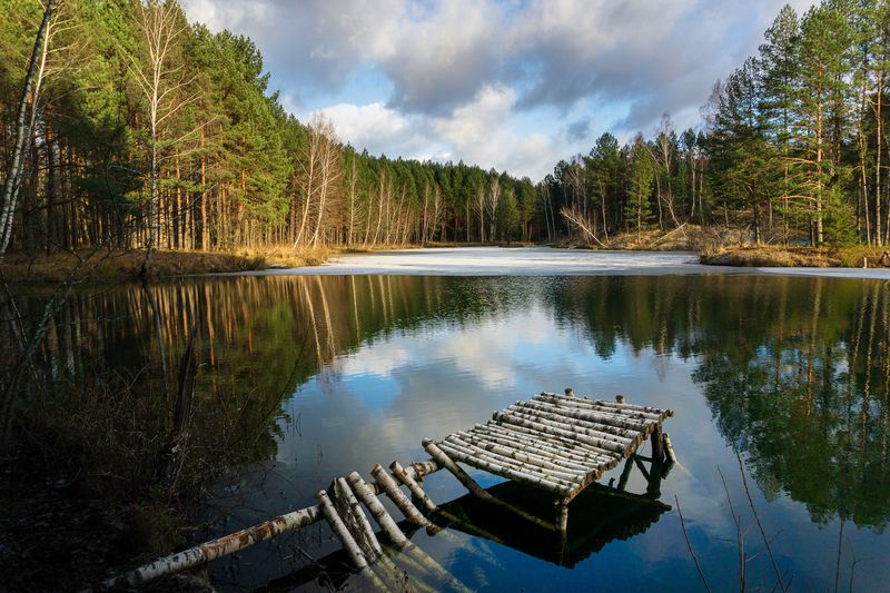 суворовские карьеры, тула, тульская область, город, суворов Суворовские карьеры Тульской области. Начало зимы.photo preview