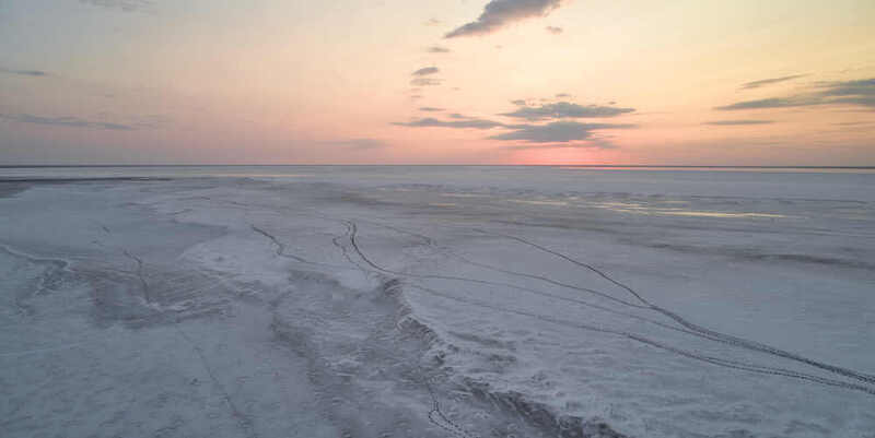 эльтон, россия,  Закат на Эльтонеphoto preview