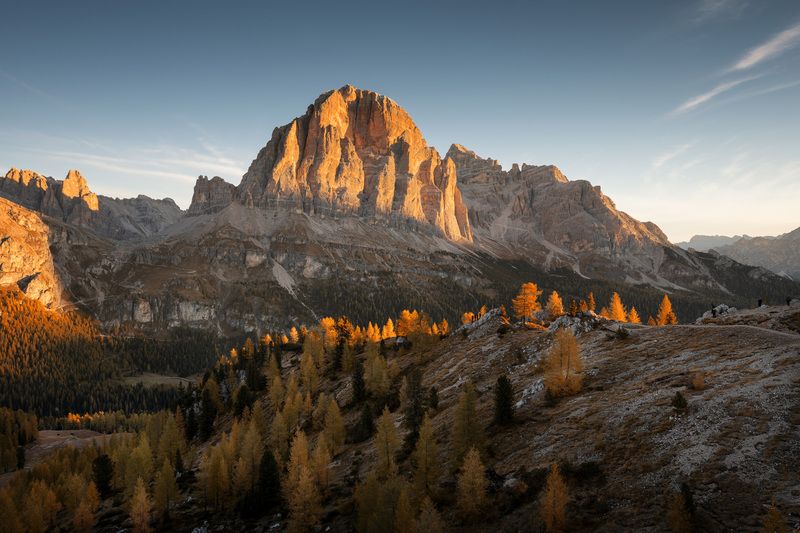 landscapes, rock, clouds, autumn,dolomity Tofana de Rozes фото превью