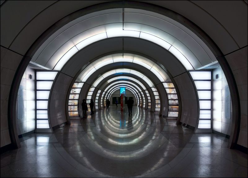 метро, москва, архитектура, транспорт, город, подземка станция метро Фонвизинская. Москваphoto preview