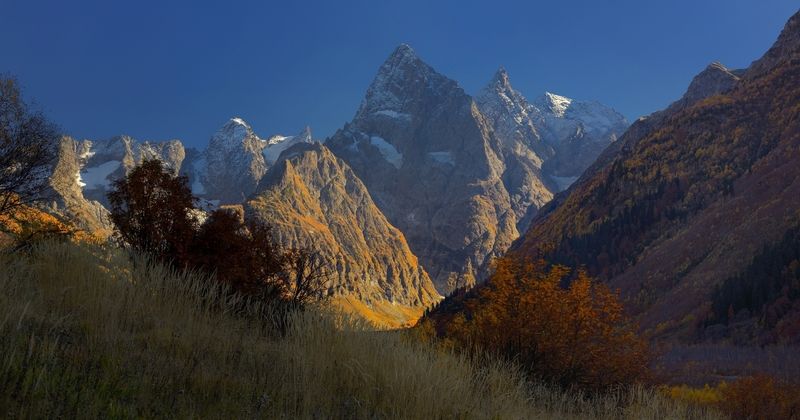 горы осень кавказ Осень в горах Кавказа,Гоначхирphoto preview