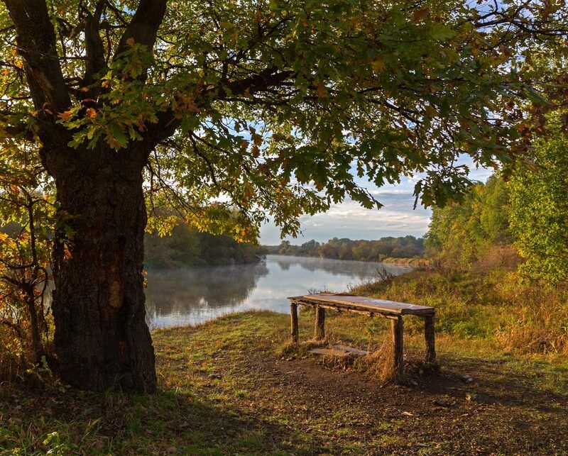 осень, октябрь, река, клязьма, утро Октябрьphoto preview