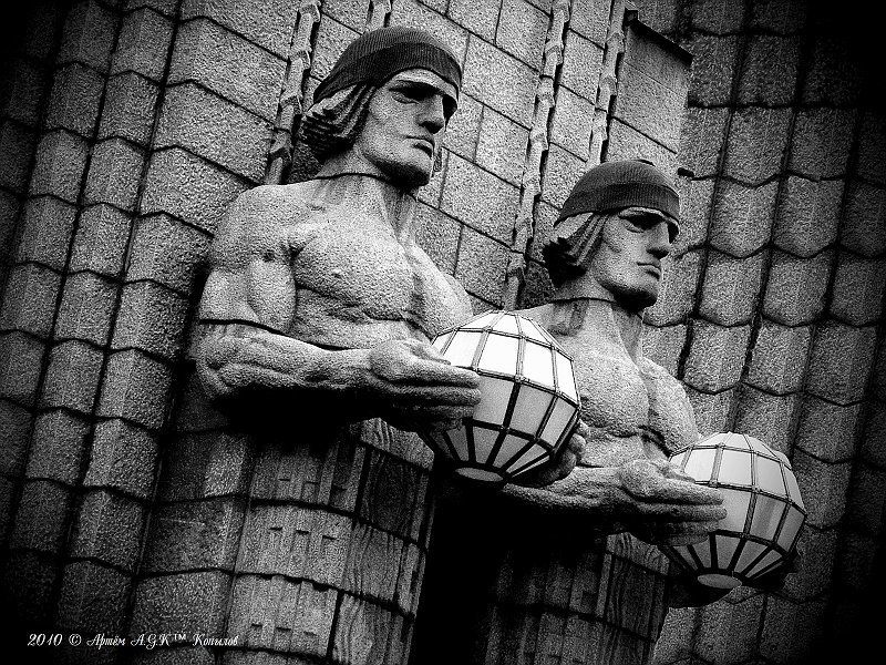 суоми, хельсинки, выборг, вокзал Finnish Strongmenphoto preview