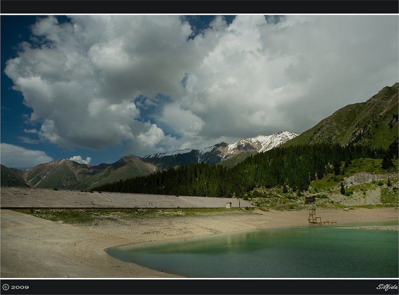 горы, озеро, платина Дамба.photo preview