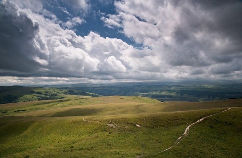 гора, кавказ Вид с горы Большое седлоphoto preview