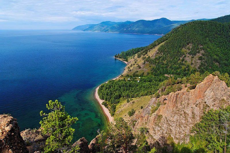 байкал, скрипер, пейзаж, 2009 Байкал со скалы Скриперphoto preview