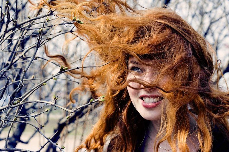 девушка, весна, рыжая ***photo preview