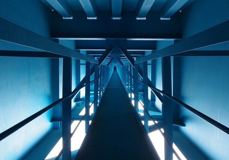 мост, конструкция, зима, день, свет геометрическая рапсодияphoto preview