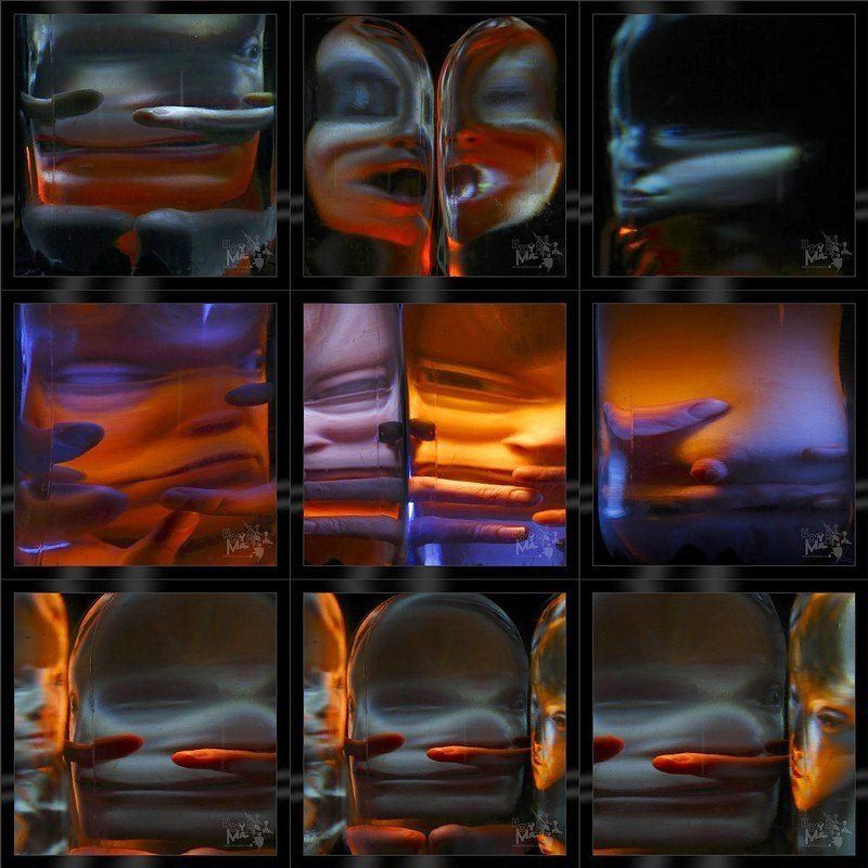 светографика, отражения, искажения, вода, стекло, портрет Из трехлитровой банки... (Светографика - Отражения. Преломления. Искажения)photo preview