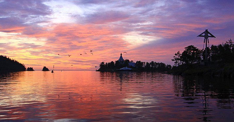 валаам,карелия,ладога Валаам.Закатнаяphoto preview