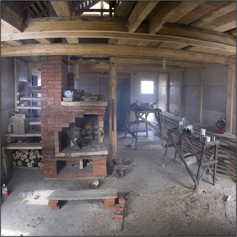 дон, весна, дом Чаепитие в недостроенном домеphoto preview