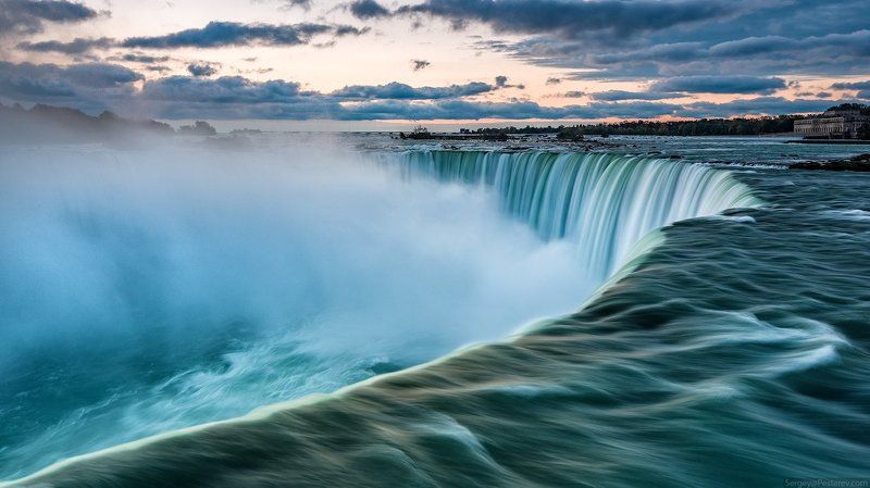 Ниагарский, водопад, рассвет, вода, Канада Ниагарский водопад на рассветеphoto preview