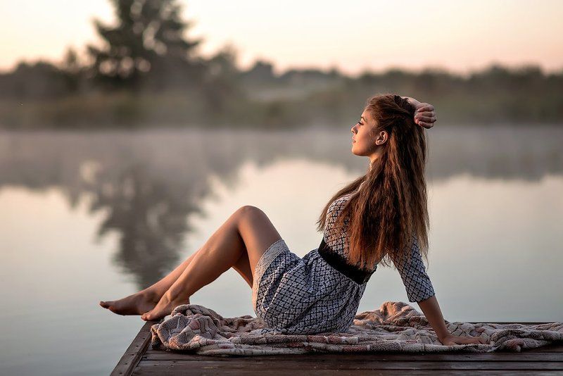 85мм, Вода, Девушка, Лавы, Лето, Рассвет, Река, Свет Ира(серия)photo preview