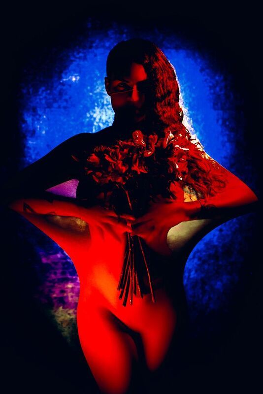 woman, portrait, conceptual, studio Blooming in Firephoto preview