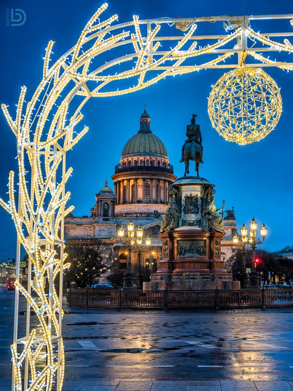 исаакий, площадь, новый год, украшения И много-много радости... фото превью