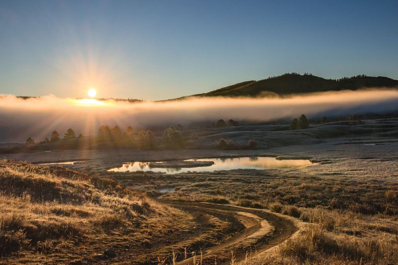 урочище  ештыкель  алтай Солнце вышло из тумана фото превью
