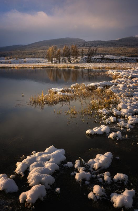 #алтай #джангысколь #озера алтая #осень алтай #первый снег Озеро Джангысколь. Алтай фото превью