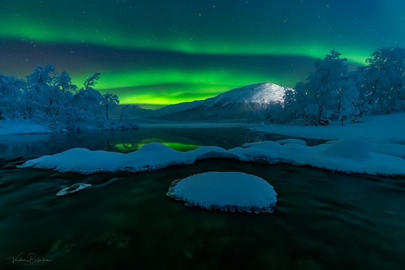 хибины, пейзаж, кольский, северное сияние Северное сияние в Хибинахphoto preview