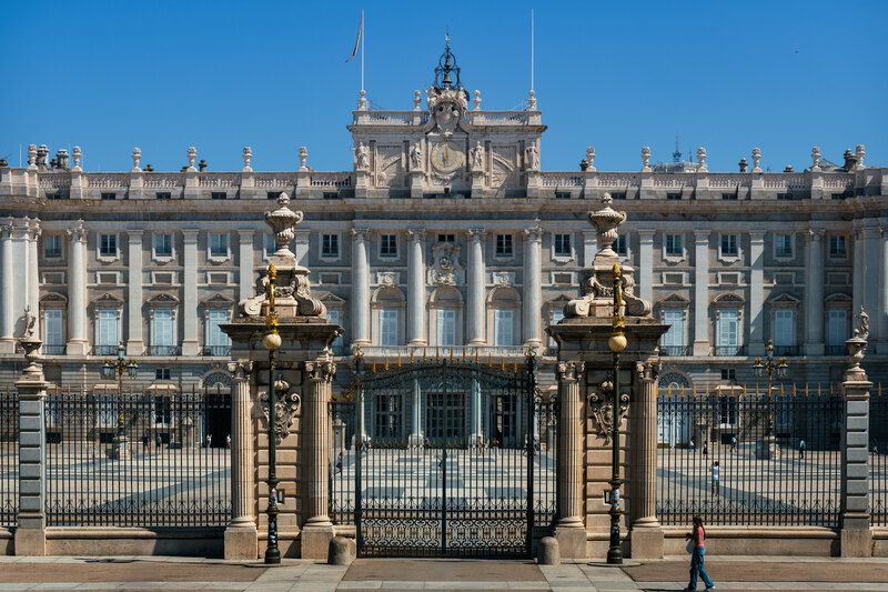 #City #Facade #Palace #Landmark #Classical architecture #Official residence #Tourist attraction #Government #Presidential palace #Column Royal Palace of Madridphoto preview