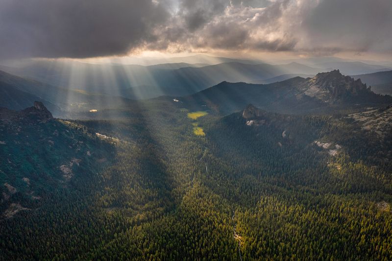 ергаки, саяны, пейзаж, красиво, лето, хайкинг, тревел, туризм Сумеречный свет в Ергакахphoto preview