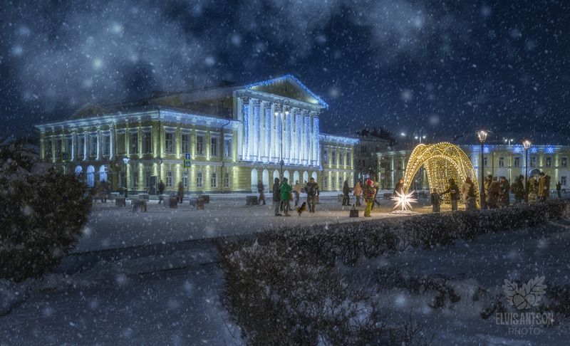 город, архитектура, зима, кострома В ожидании новогоднего чуда.photo preview