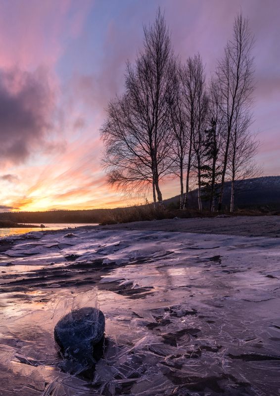 Россия, Кольский, лед, рассвет, russia, ice Рассвет на Кольскомphoto preview