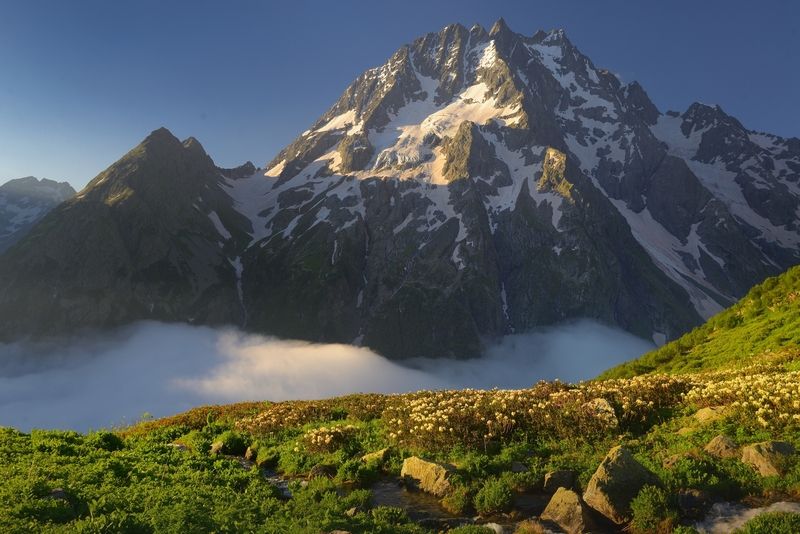 горы лето кавказ утро пшиш Утро в горах,Пшишphoto preview