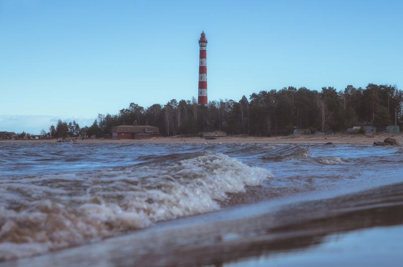 sea, ladoga, lighttower, wave, autumn, lake, Осиновецкий маяк.photo preview