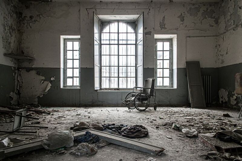 Abandoned psychiatric hospitalphoto preview