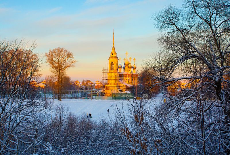 зима, снег, река, церковь, храм, вологда Солнечно-зимняя Вологдаphoto preview