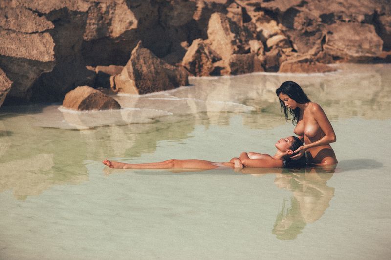 photography, artistic nude, fine art photography, dead sea, nature, landscape photography, reflection, water, outdoor photography, natural beauty, israel, middle east, travel photography, geological, mineral formations, serene, contemplative, environmenta Dead Sea 45photo preview