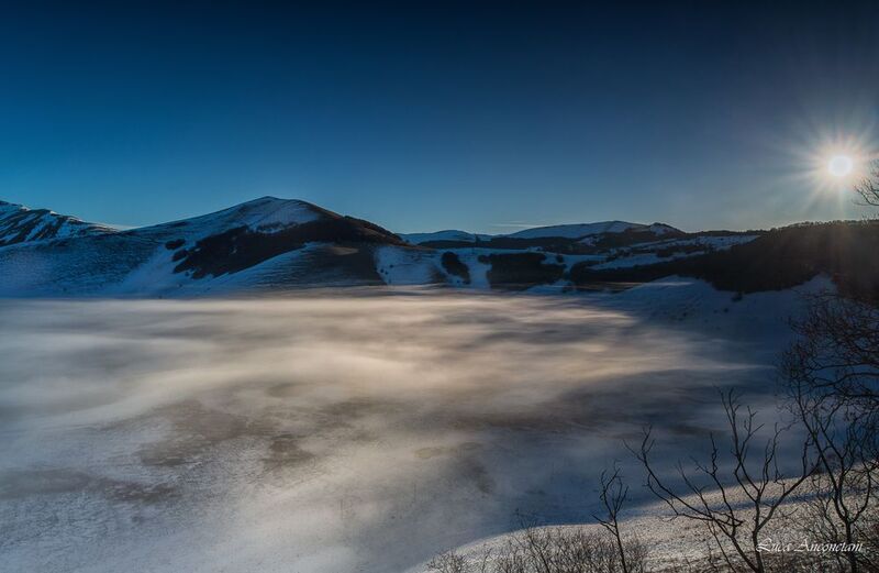 fog nature landscape umbria italy mountains sibillini nat park Above the fogphoto preview