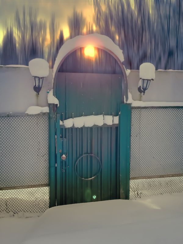 Зимняя калиткаphoto preview