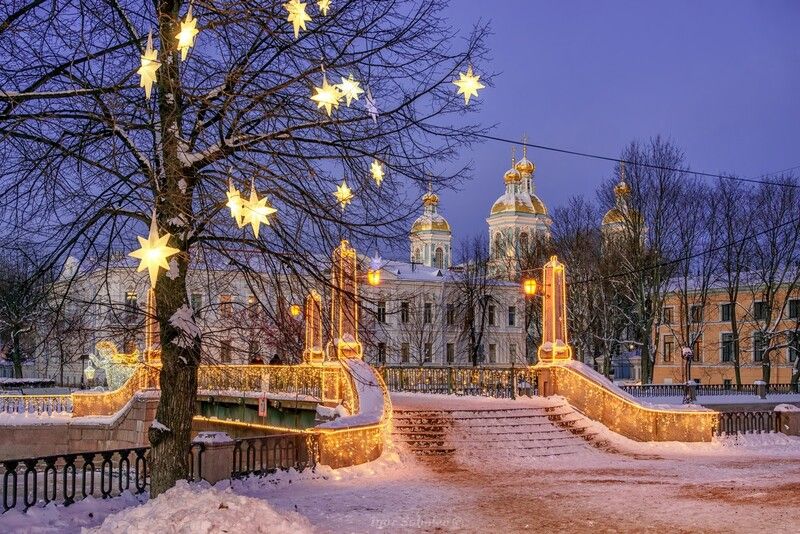 никольский морской собор, санкт-петербург, зима, семимостье Никольский морской собор фото превью
