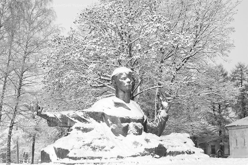 Снежно в городе фото превью