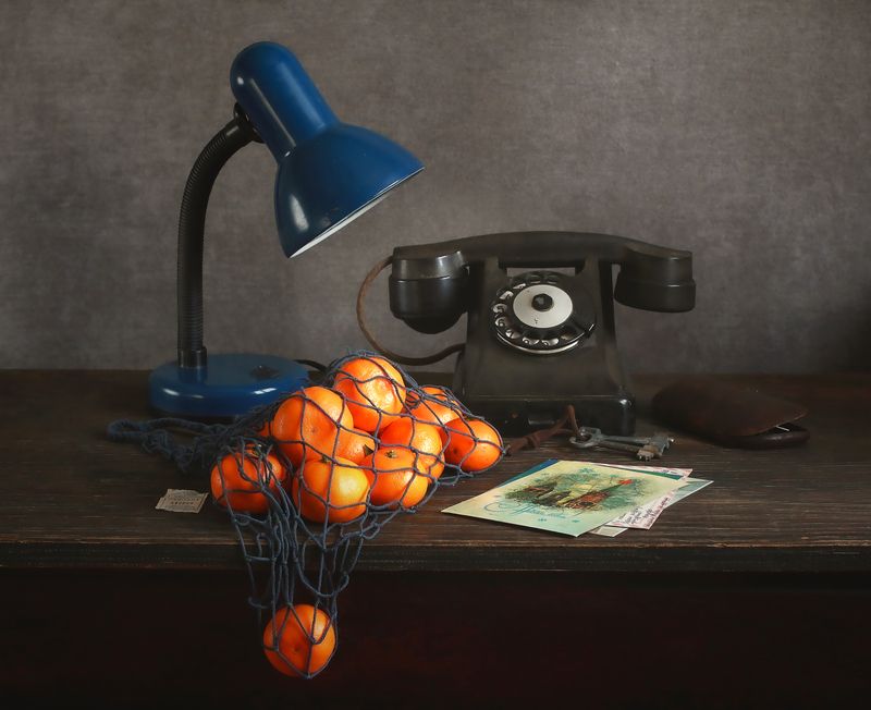 натюрморт, фотонатюрморт, still life, stillifefoto, зима, мандарины, ретро_натюрморт, наталья_казанцева Два дня до праздникаphoto preview