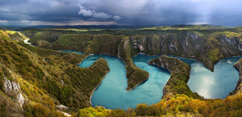 сербия, увац, река Меандры реки Увацphoto preview