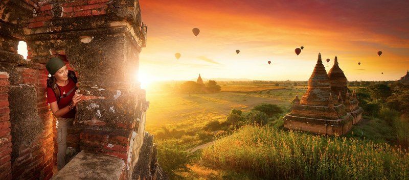 Баган, Бирма Искательница приключенийphoto preview